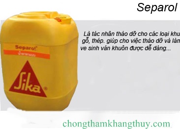 SIKA SEPAROL HỖ TRỢ THÁO VÁN KHUÔN